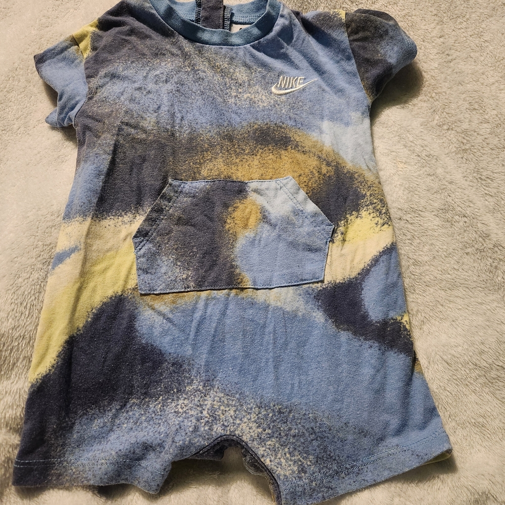 Nike Blue and Yellow Kids Bodysuit